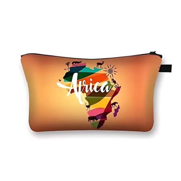 Africa Art Makeup Pouch Bag