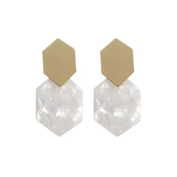 Fashion Hexagon Earrings - Image 3