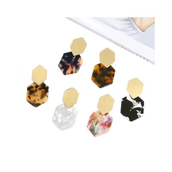 Fashion Hexagon Earrings