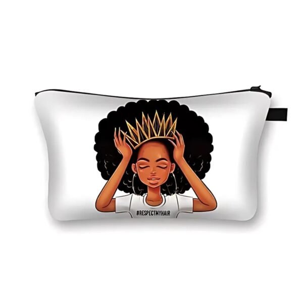 Black Girl Magic Art Makeup Pouch Bag